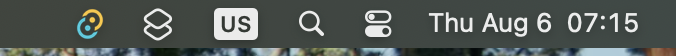 The Suite lives in the menu bar. Closing the window does not stop it — governance keeps running.